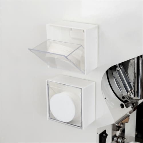 watchget 51mm-58mm Round Coffee Filter Holder, Magnetic Storage Container, White
