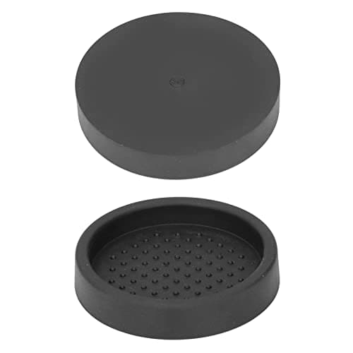 Black Anti-Slip Coffee Tamper Mat, 3in Food Grade Silicone Single Hole Pressing Pad
