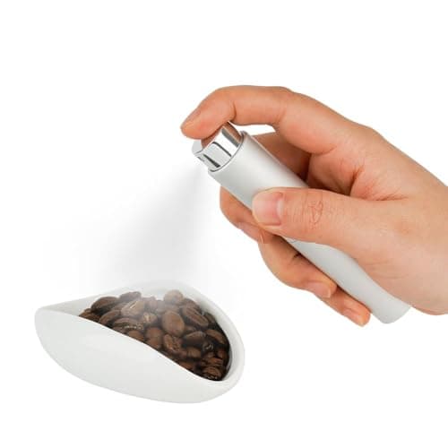 Ceramic Coffee Dosing Cup & Tea Tray, White | Single Dose Measuring Container