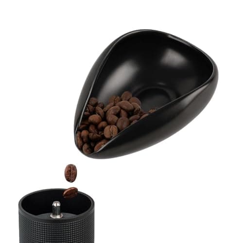 Ceramic Coffee Dosing Cup & Tea Tray, White | Single Dose Measuring Container