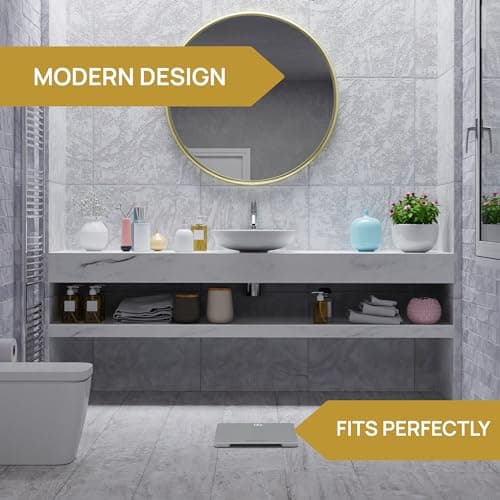 INEVIFIT Digital Bathroom Scale - Accurate Weight Up to 400 lbs Includes Batteries