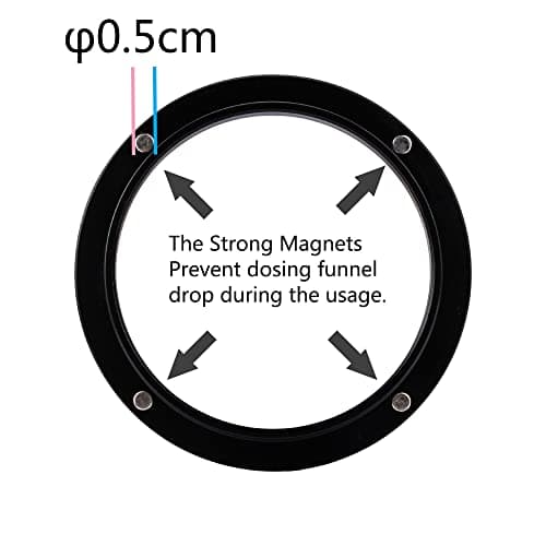 Black Aluminum Espresso Dosing Funnel for 58mm Portafilters