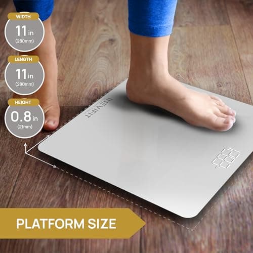 INEVIFIT Digital Bathroom Scale - Accurate Weight Up to 400 lbs Includes Batteries