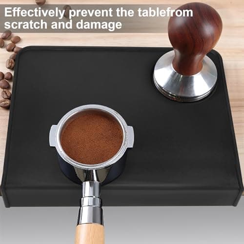 Espresso Tamping Mat - Anti-Slip Silicone Coffee Tamper Mat (1 Hole)