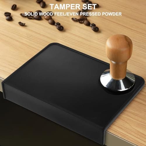 Espresso Tamping Mat - Anti-Slip Silicone Coffee Tamper Mat (1 Hole)