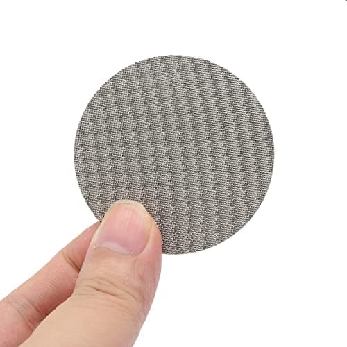 2 Pack 51mm Coffee Portafilter Filter Basket, Reusable 1.7mm Filter Mesh Plate (51mm, 100μm)