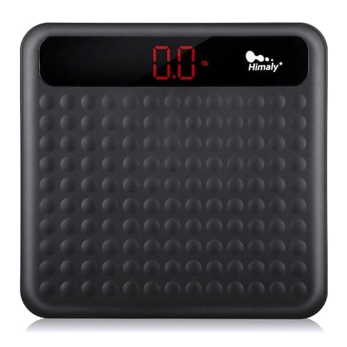 Himaly Digital Body Weight Scale with Step-On Tech and Large Silicone Platform, 400lbs Capacity