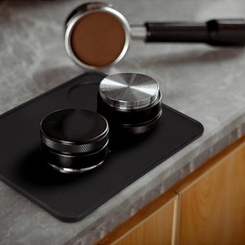 HOMEE Durable 4.8 Inch Coffee Knock Box with Tamper Mat