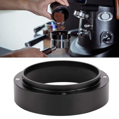 Aluminum Coffee Powder Dosing Rings & Funnel, Black(51MM)