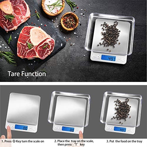Fuzion Digital Kitchen Scale 3000g LCDgrams/oz 6 Modes Tare Battery Included