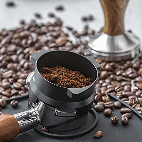 Espresso Dosing Funnel, Aluminum Metal Barista Coffee Dosing Funnel for 54mm Breville Portafilter in Black