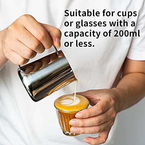 4 Pack Barista Microfiber Cloth & 250ml Stainless Steel Frothing Pitcher