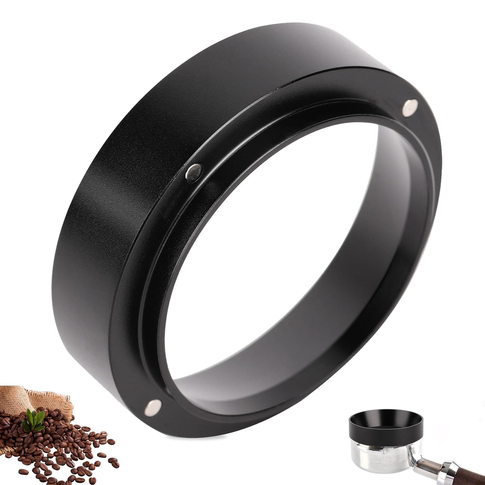 51mm Espresso Dosing Funnel, Aluminum Ring for Portafilter