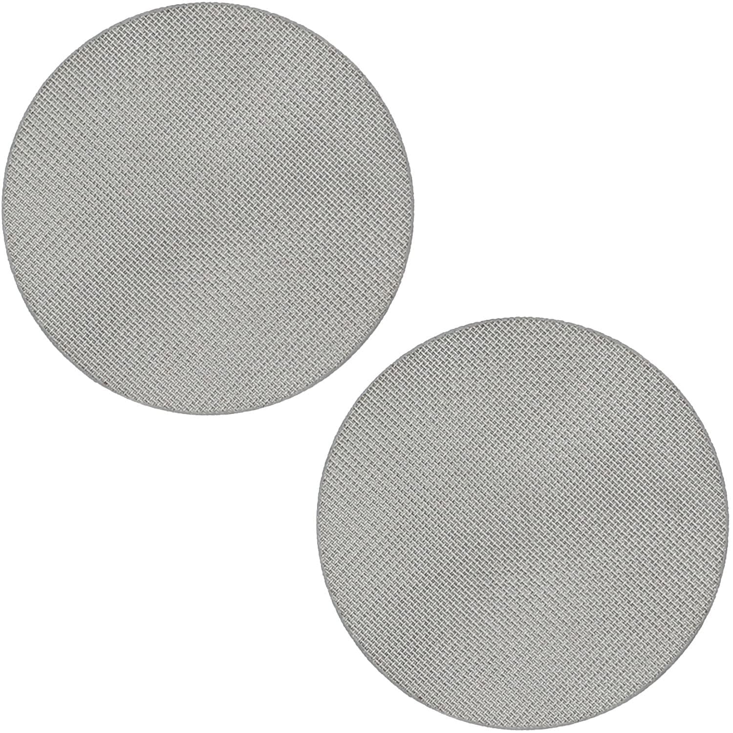 2 Pack 51mm Coffee Portafilter Filter Basket, Reusable 1.7mm Filter Mesh Plate (51mm, 100μm)